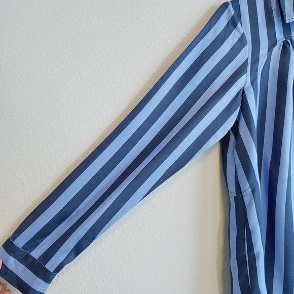 Maeve Anthropologie Breckenridge Striped Blouse Sz M - Picture 3 of 10